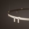 Geometryczna Lampa wisząca FOURTY ROUND LED XI Nowodvorski 12287 Nowoczesny żyrandol minimalistyczny Beżowy